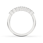 Half Eternity Emerald Cut Diamond Band