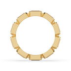 Bezel Wedding Band –  Baguette Cut Diamond