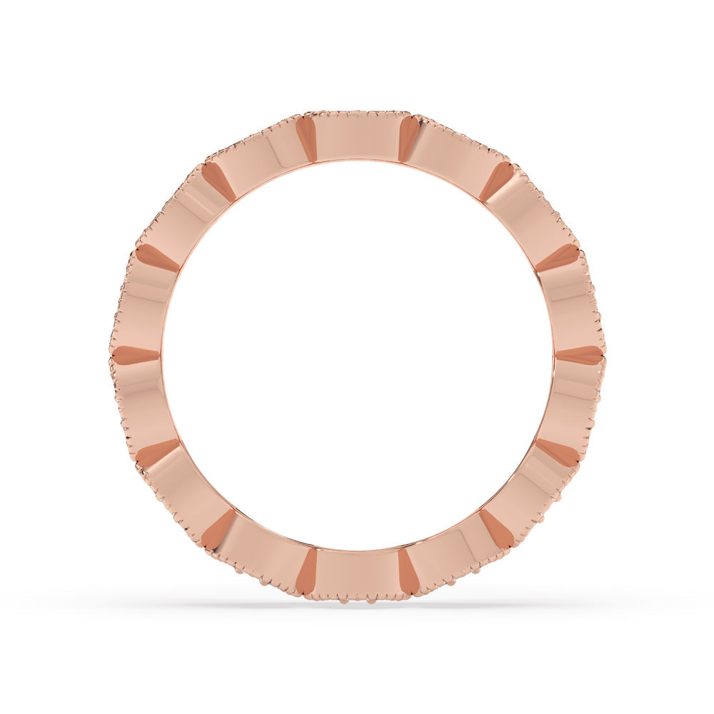 Milgrain Wedding Band