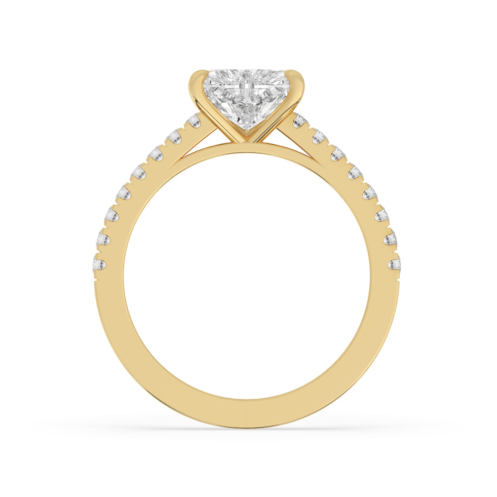 Heart Shaped Diamond Ring Secondary image