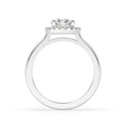 Halo Diamond Engagement Ring with Lab Grown Diamond