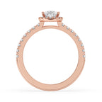 Pear Shaped Halo Engagement Ring