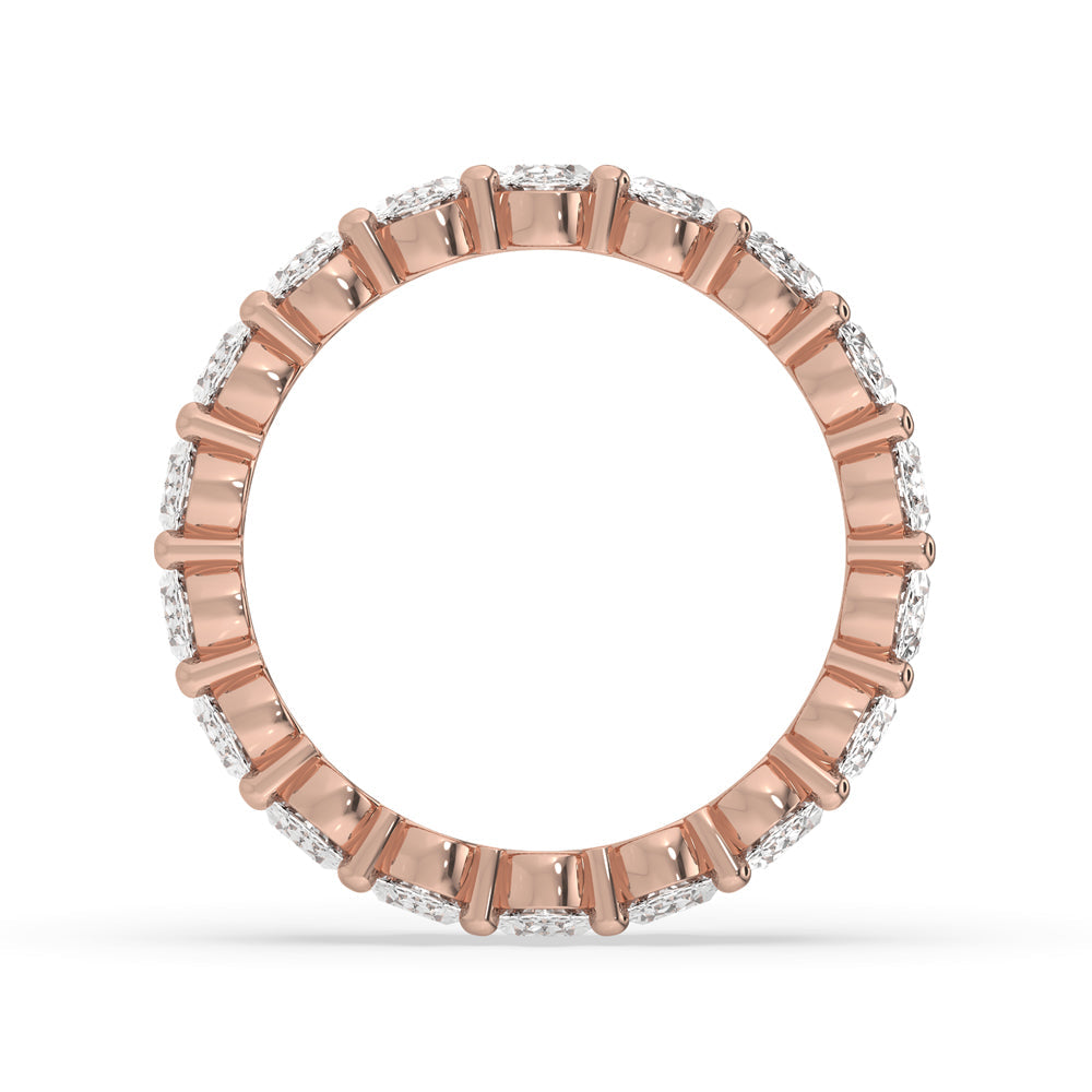 Oval Diamond Wedding Band - Perfect Eternity Band