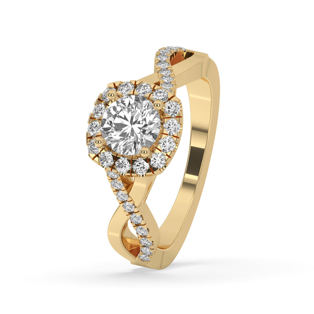 Round Halo Engagement Ring Timeless Sparkle and Beauty