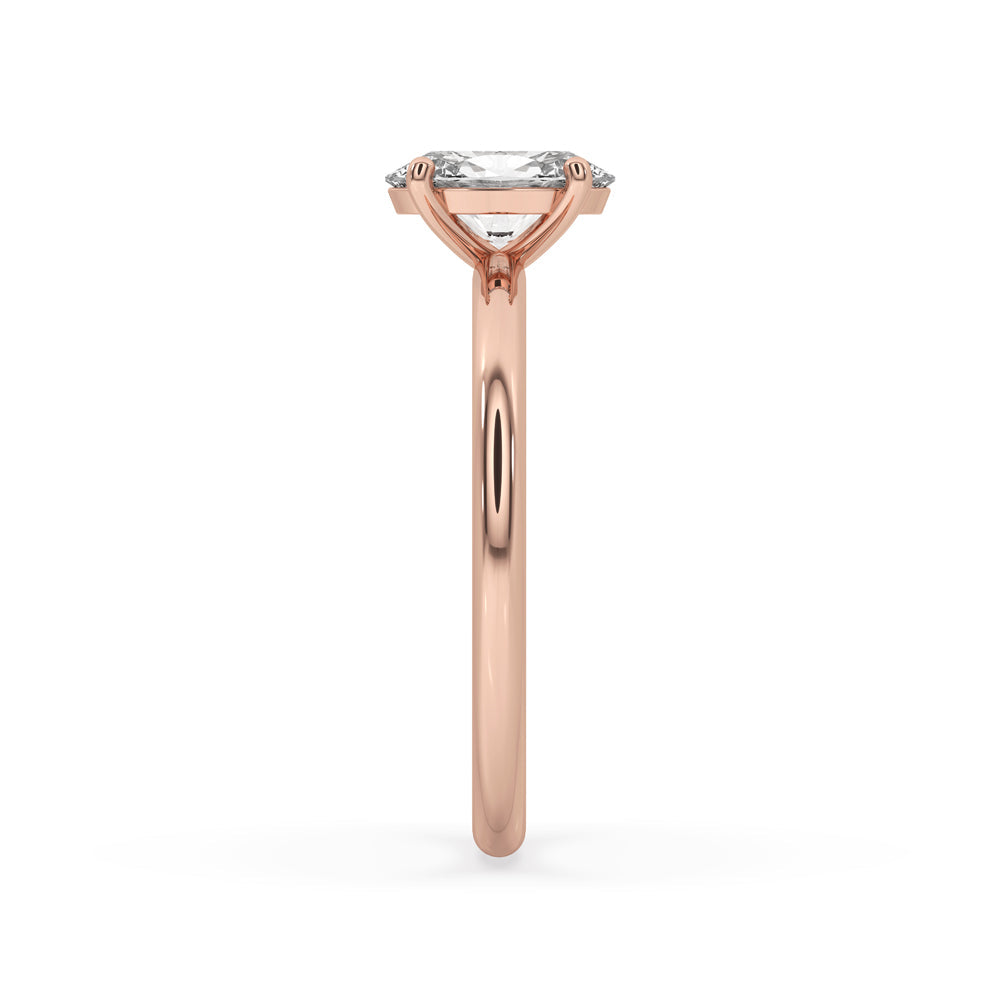 Oval Shaped Diamond Ring in Rose Gold Sparkle and Shine
