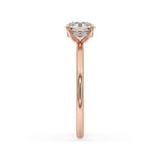 Round Diamond Hidden Halo Engagement Ring