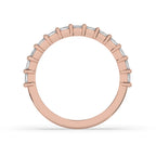 Emerald Cut Wedding Band - Stunning Half Eternity Look