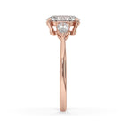 Three Stone Oval Engagement Ring