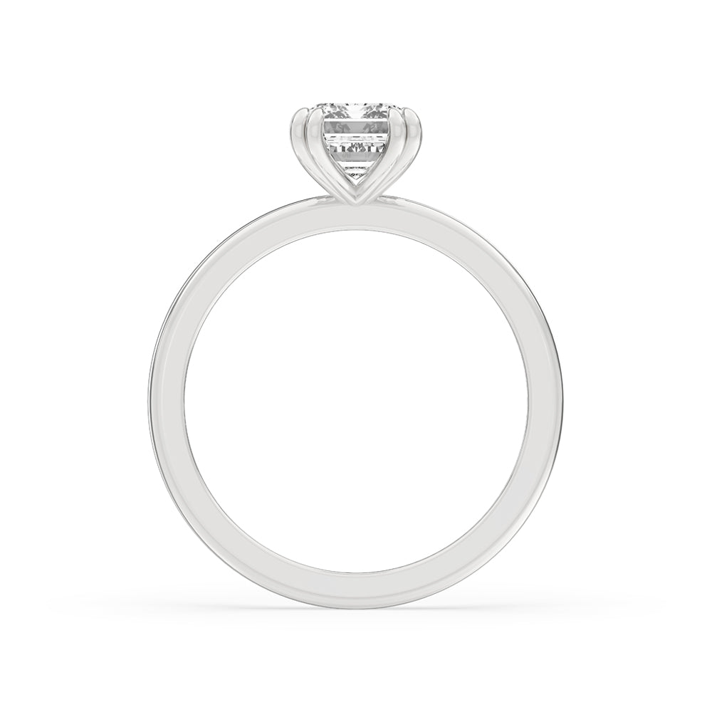 1 Carat Emerald Cut Diamond Ring