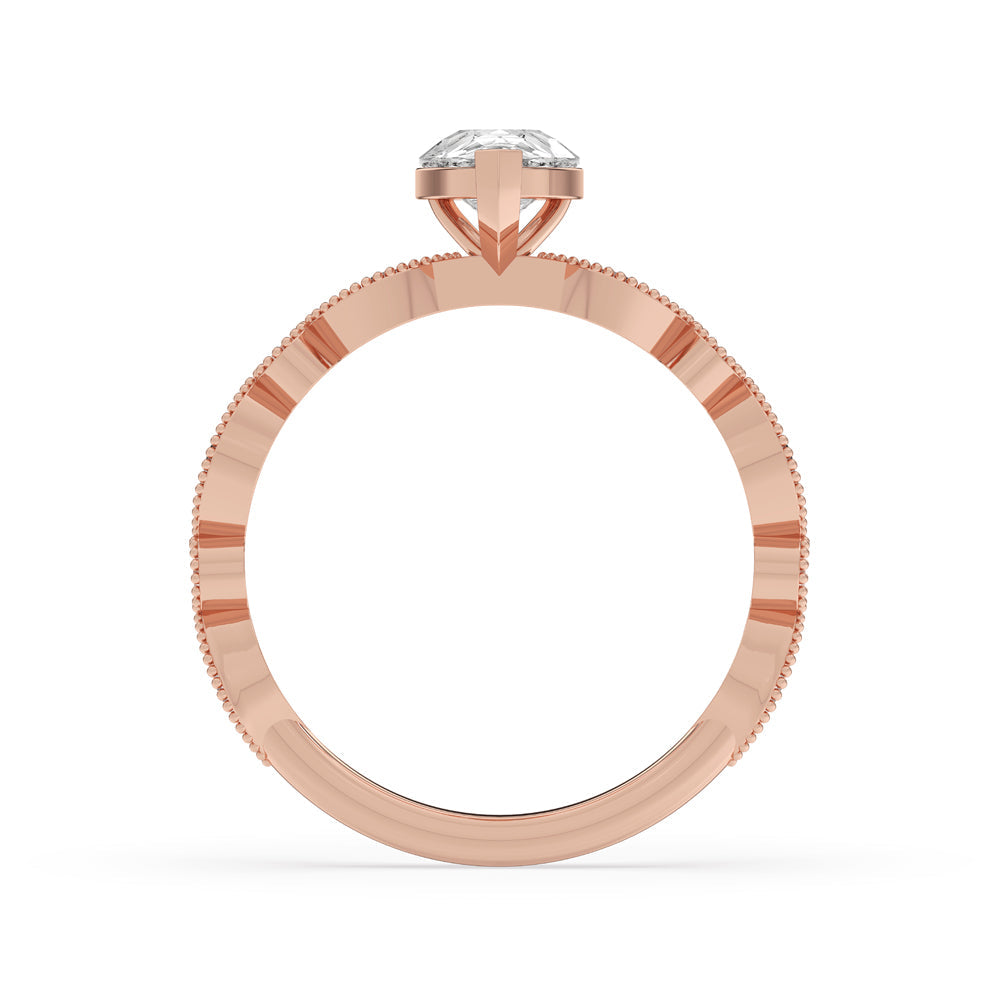 Pear Shaped Diamond Engagement Ring for Timeless Elegance