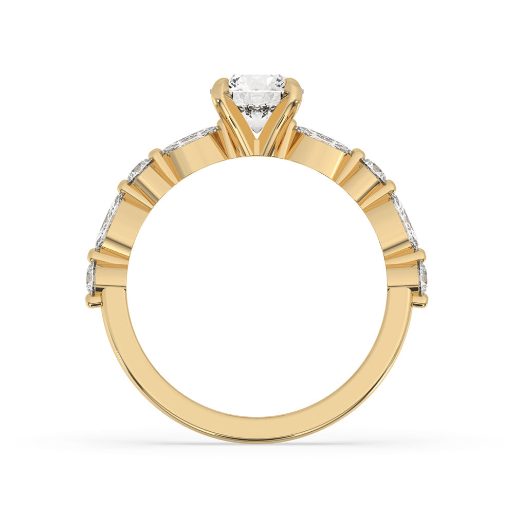 Round Cut Diamond Ring in Classic Prong Setting