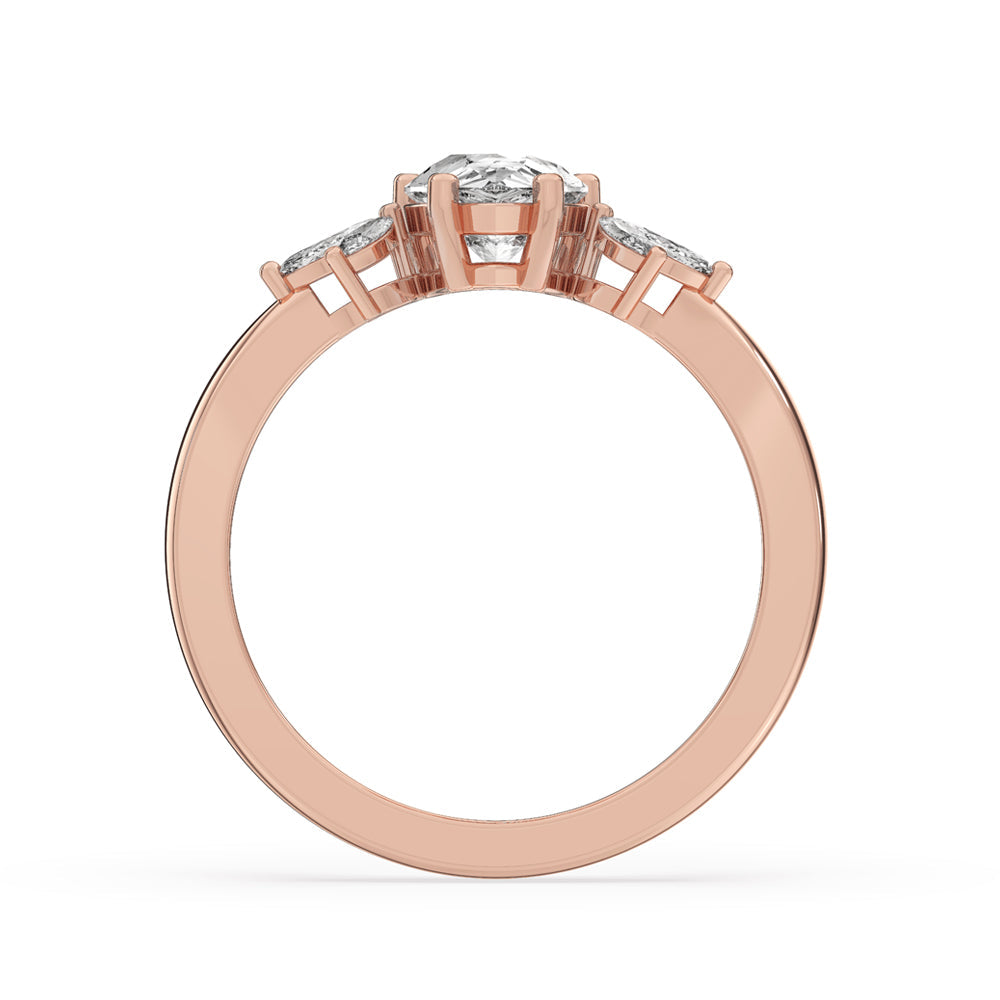 Pear Shape Diamond Ring for Modern Brides