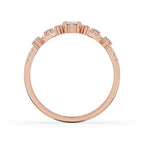 Pear Cut Engagement Ring with Rose Gold Setting