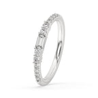 Half Eternity Ring – Baguette Cut Luxury Diamond