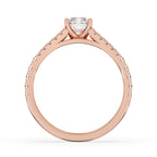 Radiant Cut Diamond Ring With Split Shank Style