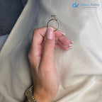 3 Carat D-VVS2 Emerald Cut Lab Grown Diamond Bezel Set Solitaire Engagement Ring - DisneyValley
