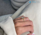 3 Carat D-VVS2 Emerald Cut Lab Grown Diamond Bezel Set Solitaire Engagement Ring - DisneyValley