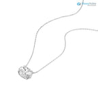 3 Ct Oval Cut IGI Certified Excellent Cut Lab Grown Diamond Solitaire Pendant DisneyValley