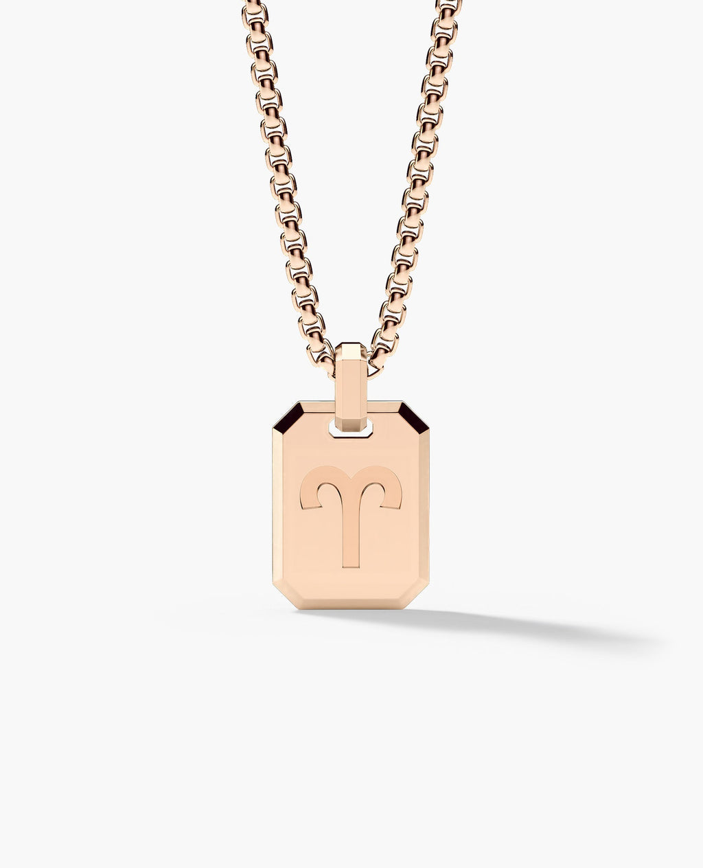 ARIES MINI ZODIAC Dog Tag Gold Pendant