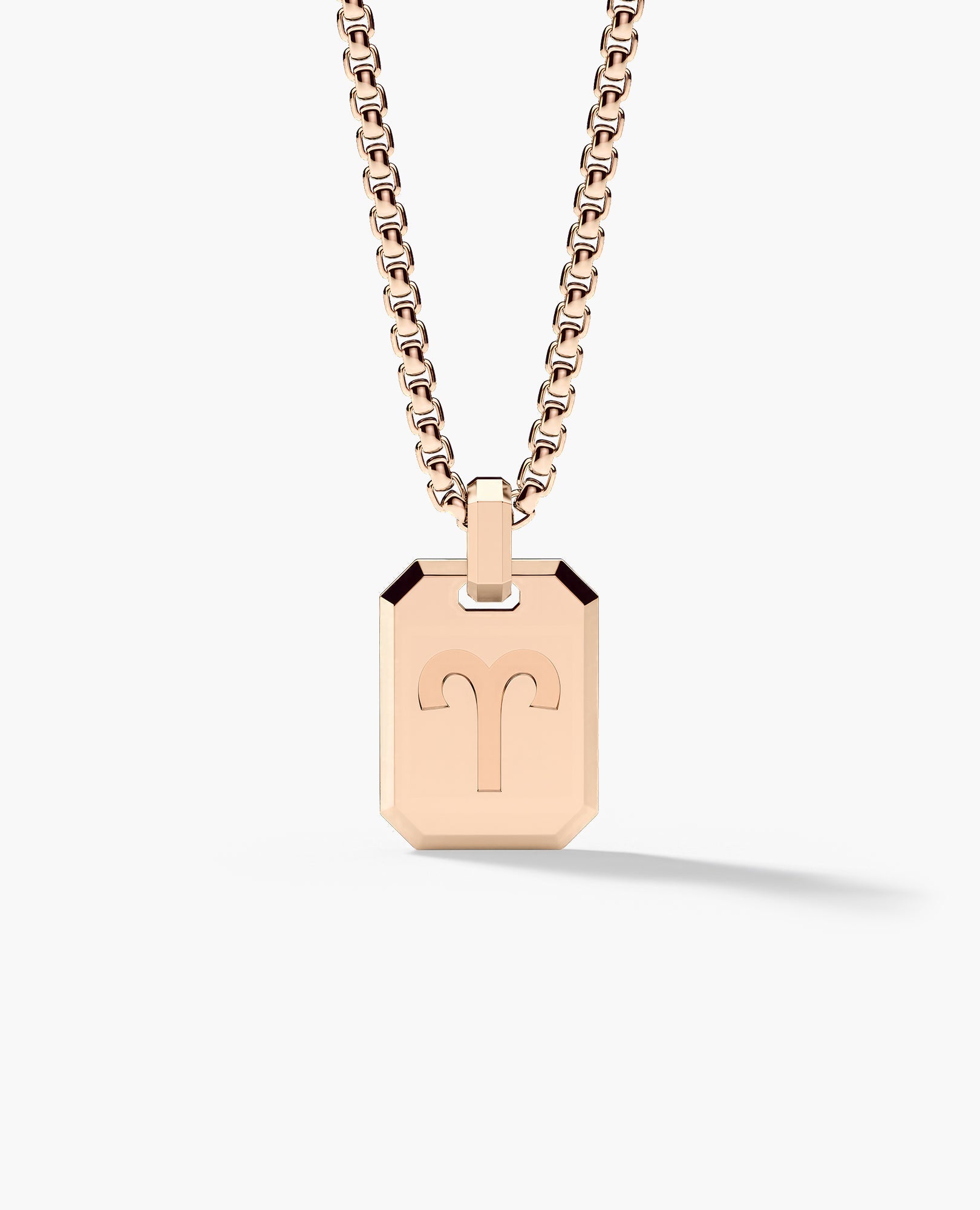 ARIES MINI ZODIAC Dog Tag Gold Pendant