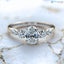 3 caret excellent oval cut lab grown diamond classic engagement ring - DisneyValley