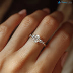 3 caret excellent oval cut lab grown diamond classic engagement ring - DisneyValley
