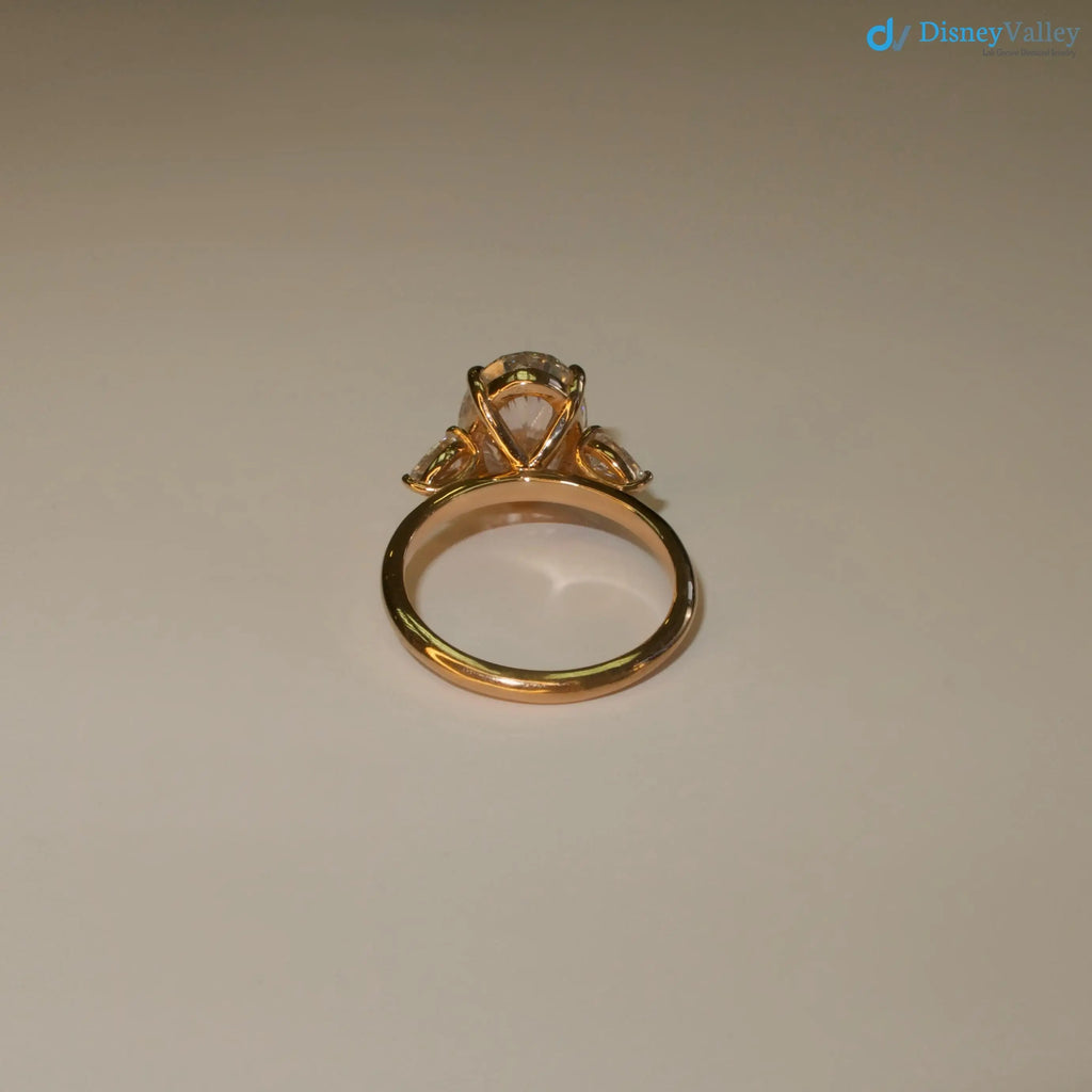 3.50 Carats IGI Certifed Lab Grown Oval Cut Diamond Engagement Ring - DisneyValley