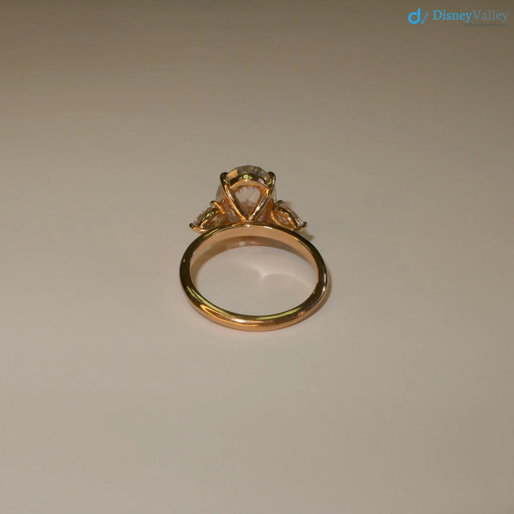 3.50 Carats IGI Certifed Lab Grown Oval Cut Diamond Engagement Ring - DisneyValley
