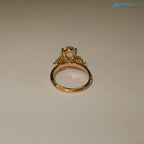 3.50 Carats IGI Certifed Lab Grown Oval Cut Diamond Engagement Ring - DisneyValley