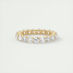 2.50CT Round Cut Moissanite Full Eternity Prong Unique Wedding Band