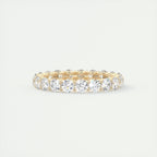 2.50CT Round Cut Moissanite Full Eternity Prong Unique Wedding Band