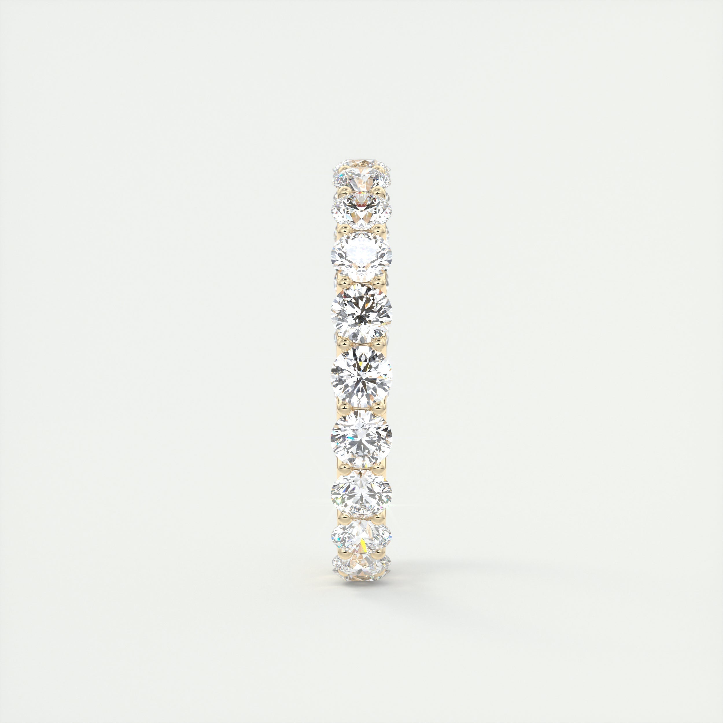 2.50CT Round Cut Moissanite Full Eternity Prong Unique Wedding Band
