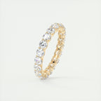 2.50CT Round Cut Moissanite Full Eternity Prong Unique Wedding Band