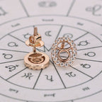 Taurus Earrings Stud In Halo Style