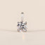 0.80 CT Round Moissanite Pendant in Silver