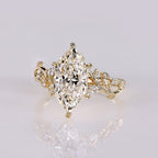 Nature Inspired Dutch Marquise Engagement Ring