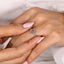 Sagittarius Ring With Round Cut Halo Design