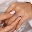 Libra Ring In Round Diamond Halo Style