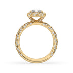 Twisted Engagement Ring in Classic Yellow Gold