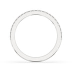 Half Eternity Wedding Band - White Gold