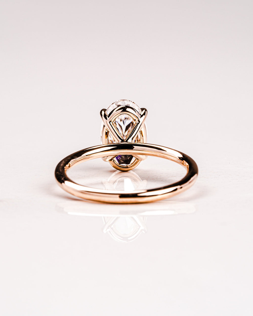 5.0 CT Oval Cut Moissanite Solitaire Engagement Ring