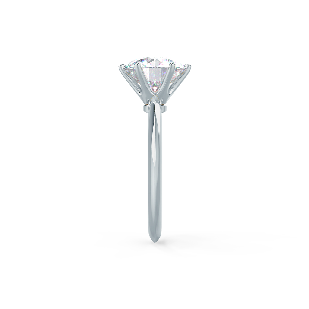 2.50 CT Round Moissanite Solitaire Engagement Ring