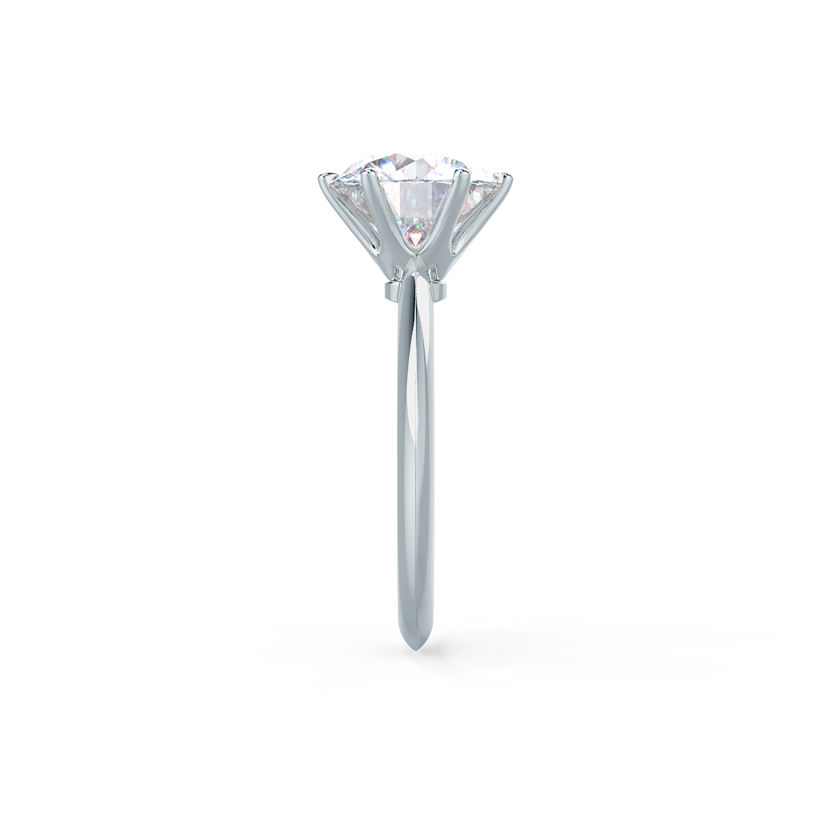 2.50 CT Round Moissanite Solitaire Engagement Ring