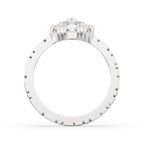Rose Cut Diamond Ring for a Classic White Gold Look