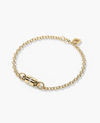 FRANKLIN Gold Charm Bracelet with 0.17ct Diamonds