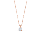 0.50-1.0ct Round Brilliant Cut Moissanite Solitaire Necklace