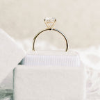 1.75 CT Round Brilliant Cut Moissanite Solitaire Engagement Ring