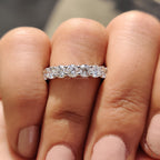 Round Diamond Eternity Band In Secure Prong Style