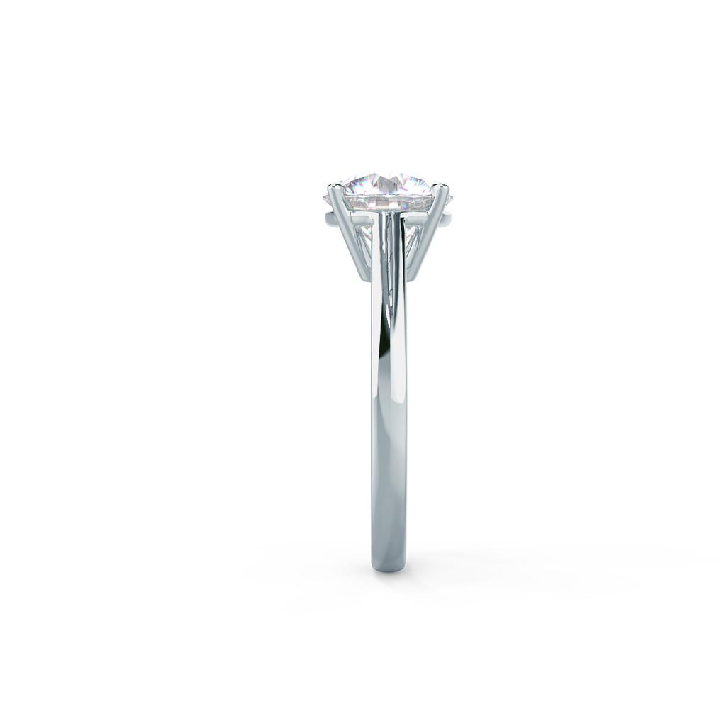1.50 CT Round Brilliant Cut Moissanite Solitaire Engagement Ring