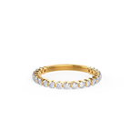 1.0 TCW Round Brilliant Cut 3/4 Eternity Moissanite Wedding Band